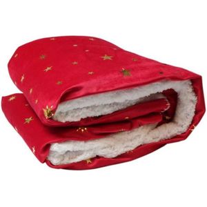 Unique Living Plaid Lekker Zacht Met Sterren Motief - Winter Kerst - 150 x 200 cm - Rood