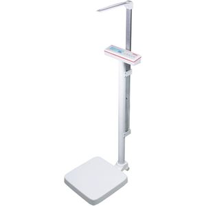 Soehnle Professionele Statiefweegschaal met Lengtemeter 7835.02 – LCD-display, Moeder-Kindweging, BMI Berekening, Max. 300 kg