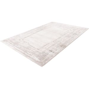 Pierre Cardin Lalee vloerkleed modern trendy hotelsjiek laagpolig karpet vervaagd 160x230 cm zilver