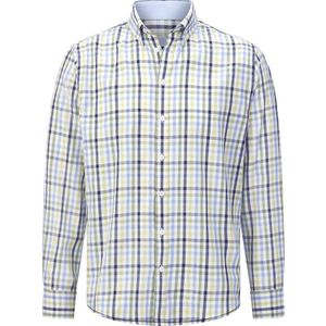 MARININI - Overhemd - Blauw - Geruit