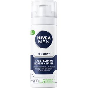 Nivea® | 4 x 50 ml Scheerschuim sensitive | mini flacon | reisformaat | gevoelige huid |