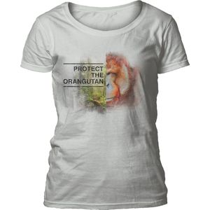 Ladies T-shirt Protect Orangutan Grey L