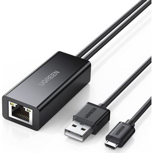 Micro USB naar RJ45 Ethernet Adapter voor Chromecast en TV Stick - Snelle en Eenvoudige Verbinding