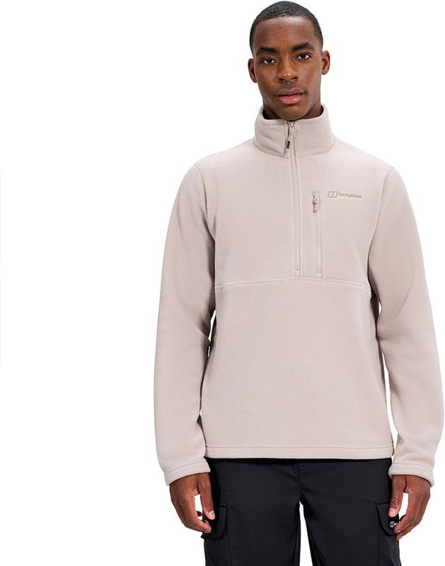 Berghaus Heren Prism Polartec fleece jas met halve rits, taupe, XXL