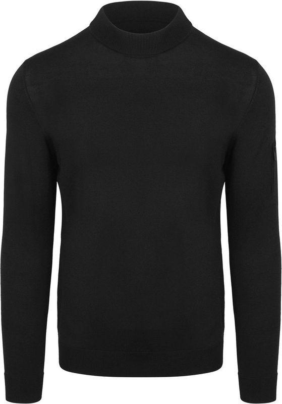 Suitable Trui Cooldry Knit Turtleneck Zwart - Maat M - Heren