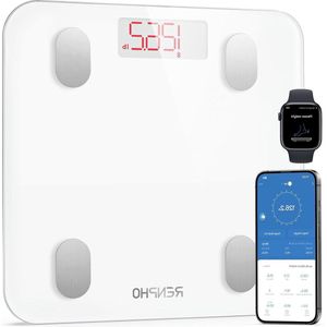 Weegschaal - Personenweegschaal Digitale Bluetooth Lichaamsvetweegschaal 2023 Met Nauwkeurige Sensoren - Spiermassa 180 kg/400 lbs