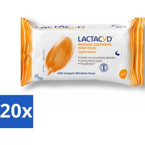 Lactacyd Tissues Verzorgend 15 stuks per verpakking - Bulkverpakking - 20 stuks