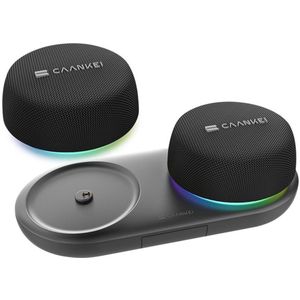 Caankei Draadloze Bluetooth Speaker - Speaker met RGB licht - Stereogeluid - met Magneet - Met Telefoonhouder