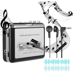 Cassette Speler - Walkman - Zilver met Zwart