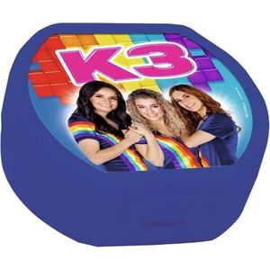 K3 vershouddoos - donkerblauwe koekendoos - met Hanne, Marthe en Julia