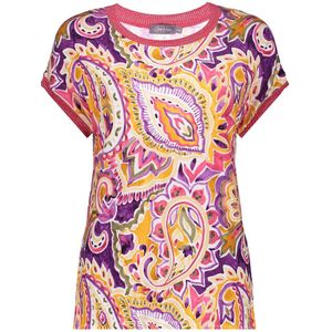 Geisha T-shirt Sarah Tricot T Shirt 42342 60 000380 Purple/red Dames Maat - L