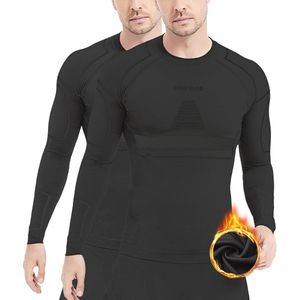 Thermo Onderhemd voor Heren - Functioneel en Elastisch Skiondergoed - Ademend en Warm Thermisch Ondergoed