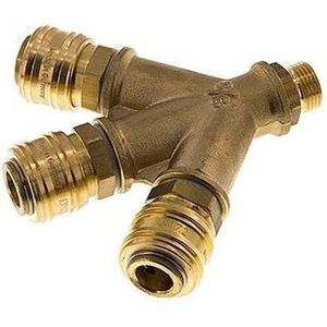Messing DN 7.2 (Euro) Luchtkoppeling Snelkoppeling G 1/2 inch Buitendr Messing DN 7.2 (Euro) Luchtkoppeling Snelkoppeling G 1/2 inch Buitendr