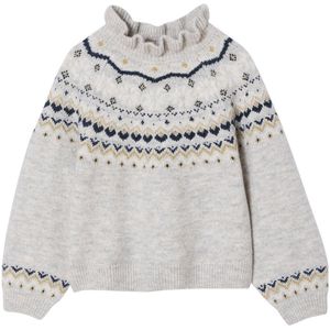 Vertbaudet - Jacquard Trui - Glinsterende Details - Voor Meisjes