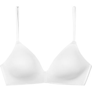 SCHIESSER Invisible Soft dames BH - voorgevormd zonder beugel - wit - Maat: 80C