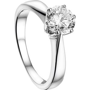 The Jewelry Collection Ring Zirkonia - Zilver