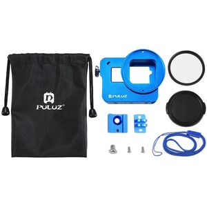 PULUZ behuizing CNC aluminium beschermende kooi met verzekerd frame en 52 mm uv lens geschikt voor GoPro HERO(2018) /7 / black / 6/5