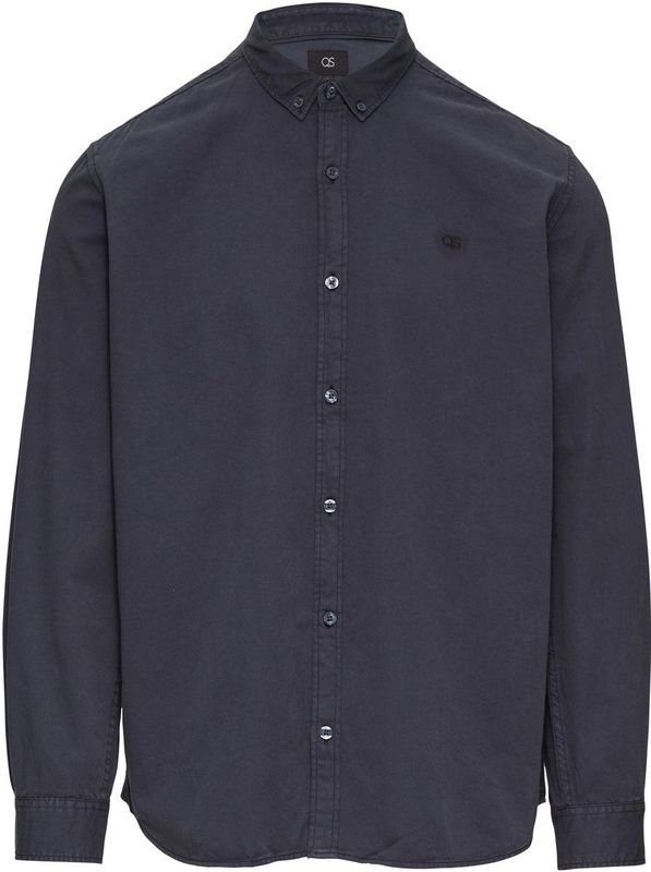 QS Overhemd  donkerblauw