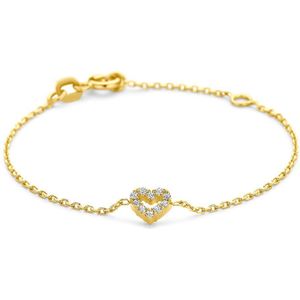 armband hart zirkonia 11 + 2 cm