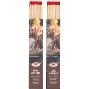 Fancy Flames BBQ/Barbecue lucifers - 20x - lange lucifers - 21 cm