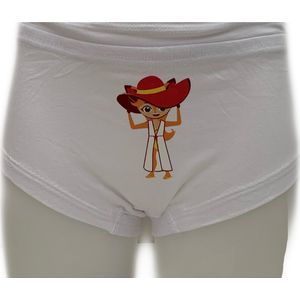 Embrator meisjes Onderbroeken 2-stuks met opdruk wit maat 92/98