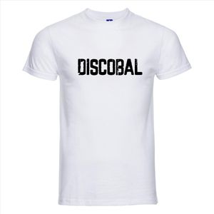 T-shirt Discobal | Festival | Wit | Maat L