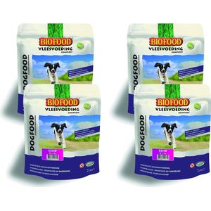 Biofood Vleesvoeding Compleet Eend - Hondenvoer - 4 x 800 g