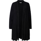 MIAMODA - Dames - Vest A-lijn structuurmix - Zwart - Maat 42+