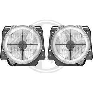 Volkswagen - Diederichs 2211381 - Koplampen Set - Zwart - Rond - H4