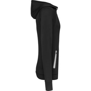 SportSweatshirt Unisex XL Proact 1/4-ritskraag Lange mouw Black 90% Polyester, 10% Elasthan
