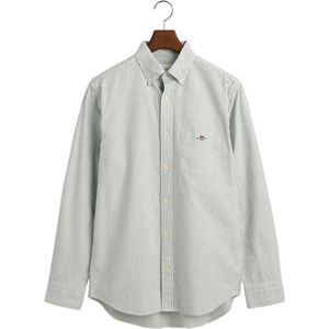 Gant - Regular Fit - Casual Overhemd - Groen - Gestreept