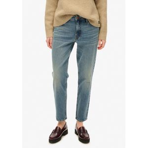 Superdry - Vintage Mid Rise Slim - Spijkerbroek - Canyon Blue - Slim-Fit, 5-Zakken Ontwerp