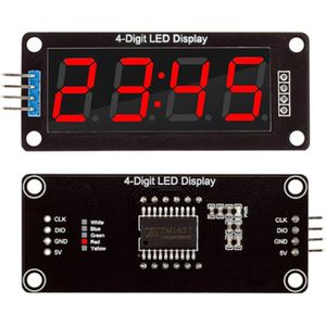 0,56 inch TM1637 zeven segmenten display module Rood geschikt voor Arduino