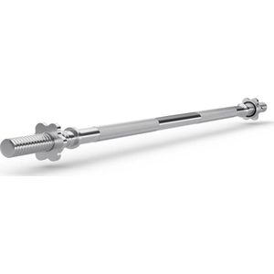 Zipro® Halterstang 120cm ⌀28mm - Schroefsluiting Star Lock - Barbell - Gewichtenstang - halters en gewichten - Geschikt voor Krachttraining, Fitness, CrossFit & Functional Training - Sport Gewichten voor Thuis