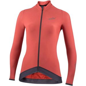 Nalini - Dames - Fietsshirt - Lange mouwen - Wielrenshirt - Najaar - Winter - WRAP LS LADY JERSEY 1 - BRICK/RED - S