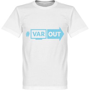 VARout T-Shirt - Wit/ Lichtlblauw - M