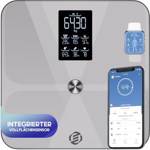 Equivera Personenweegschaal Beste Koop - Digitale Weegschaal - Lichaamsanalyse