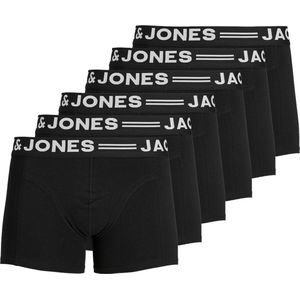 Jack & Jones Boxershorts SENSE - 6 pack - Trunks - Zwart - Heren Onderbroek - Maat XXL