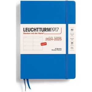 Leuchtturm1917 weekplanner - agenda - 18 maanden 2024 - 2025 - hardcover - A5 - sky