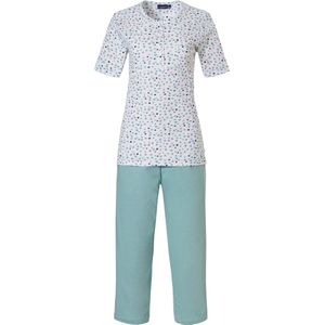 Pastunette - Sweet Dots - Pyjamaset - Maat 46 - Wit/Groen - Katoen