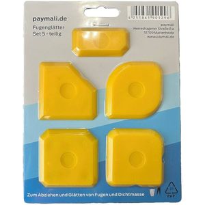 Set van 5 voegafwerkers - Professioneel afwerken - Duurzaam kunststof