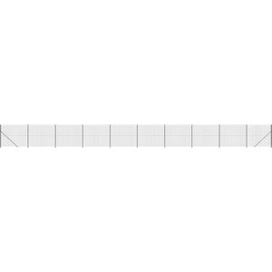 vidaXL - Draadgaashek - met - flens - 1,6x25 - m - antracietkleurig