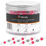 Wirefy - Krimpkous Soldeerverbinder - Rood - 150 Stuks - Waterdicht