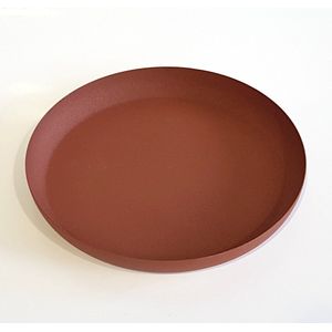 Pomax - Dienblad / Schotel - Oranje / bruin - ø 27 x 3 cm hoog.