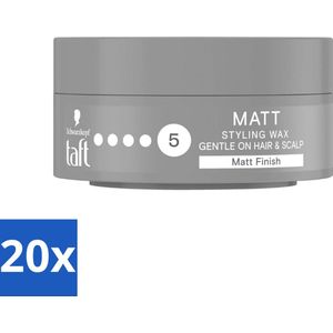 Taft - Matt 5 - Styling Wax - Matterende finish - 75 ml - Bulkverpakking - 20 stuks