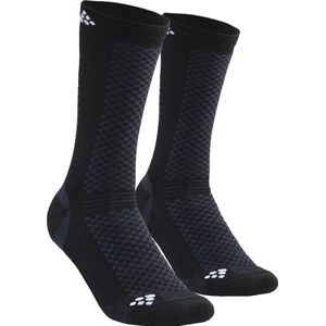 Craft Mid Socks (2-pack)  Wintersportsokken - Maat 43-45 - Unisex - zwart