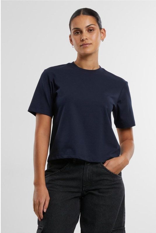 Urban Classics - Sorona Loose Fit - Dames T-shirt - Donkerblauw