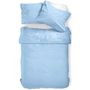 Boraboi ® Zomerslaapcomfort: Lichtblauw Microvezel Beddengoedset met Ritssluiting voor Optimale Nacht