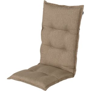 Hartman Bahama taupe - hoge rug tuinkussen - 123x50x10cm