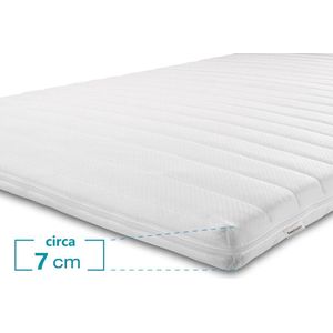 EasyBedden® Topdekmatras Medium Koudschuim 90x210  circa 7 cm